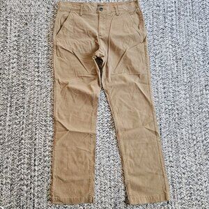Urban Pipeline Super Flex‎ Pants Mens 34x32 Light Brown Slim Straight 98% Cotton